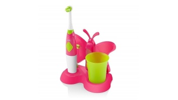 ETA Toothbrush with water cup and holder Sonetic 1294 90070 For kids, Pink / light green, 2, Number of brush heads included 2