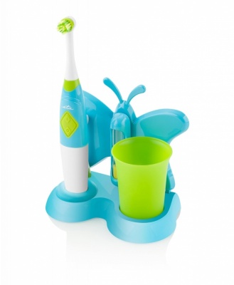 ETA Toothbrush with water cup and holder Sonetic  1294 90080 For kids, Blue/ green, 2, Number of brush heads included 2