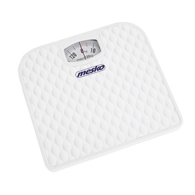 Mesko Bathroom mechanical scale MS 8160 Maximum weight (capacity) 130 kg, Accuracy 1000 g, White