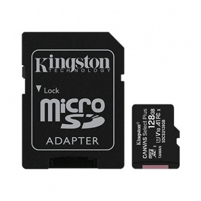 Kingston 128GB microSD Class 10 +ADP