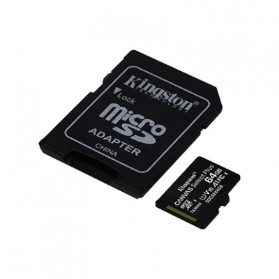 Kingston 64GB microSD Class 10 +ADP