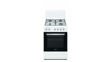 Simfer Cooker 4403SERBB Hob type Gas, Oven type Electric, White, Width 50 cm, Electronic ignition, Depth 55 cm, 48 L