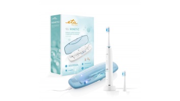 ETA Toothbrush Sonetic Holiday ETA470790000 Electric, Rechargeable, Sonic technology, Teeth brushing modes 3, Number of brush heads included 2, White