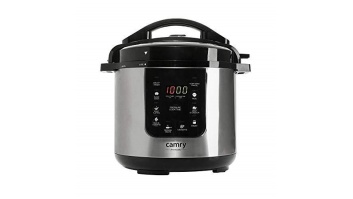 Camry Pressure cooker CR 6409 1500 W, Alluminium pot, 6 L, Number of programs 8, Stainless steel/Black