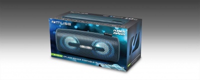 Muse M-730 DJ Speaker, Wiresless, Bluetooth, Black Muse