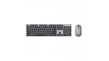 Asus W5000 tastatūru un peļu komplekts, bezvadu, tastatūras izkārtojums krievu, pelēks, bezvadu savienojuma pele: USB, pievienota pele, 460 g90XB0430-BKM0J0