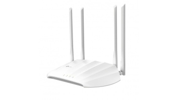 TP-Link TL-WA1201 MU-MIMO Access Point, 1x10/100/1000 (RJ-45) Passive PoE port,2.4GHz/5GHz,802.11ac,300+867Mbps,4 x External antennas