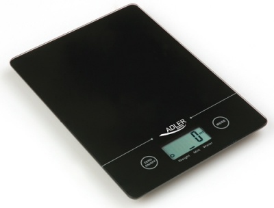 Adler Kitchen scales Adler AD 3138  Maximum weight (capacity) 5 kg, Graduation 1 g, Display type LCD, Black