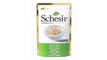 Schesir Cat Chicken Fillets, 85g - vistas fileja želejā