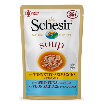 Schesir Wild Tuna and Squid Soup, 85g - savvaļas tunča un kalmāru zupa