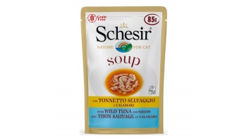 Schesir Wild Tuna and Squid Soup, 85g - savvaļas tunča un kalmāru zupa