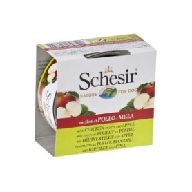 Schesir КУРИНОЕ ФИЛЕ И ЯБЛОКО С КУСОЧКАМИ ФРУКТОВ, 150г