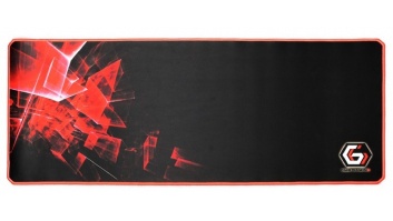 Gembird Gaming mouse pad PRO, extra large, Black/Red, Extra wide pad surface size 350 x 900 mm