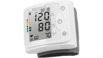 Medisana Wrist Blood pressure monitor BW 320 Memory function, Number of users Multiple user(s), Memory capacity 120 memory slots for each of 2 users, Wrist Blood pressure monitor, White