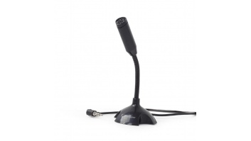 Gembird Desktop microphone MIC-D-02	 3.5 mm, 3.5 mm audio plug, Black