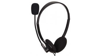 Gembird Stereo headset MHS-123 3.5 mm audio plug, Black, Built-in microphone