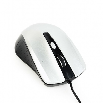 Gembird Mouse  MUS-4B-01-BS Standard, No, Black/ silver, No,