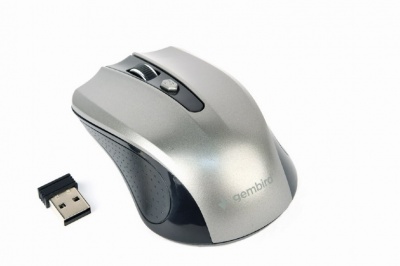 Gembird Mouse MUSW-4B-04-BG Standard, No,  Black/ Space Grey, Wireless, No, Wireless connection