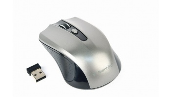 Gembird Mouse MUSW-4B-04-BG Standard, No, Black/ Space Grey, Wireless, No, Wireless connection