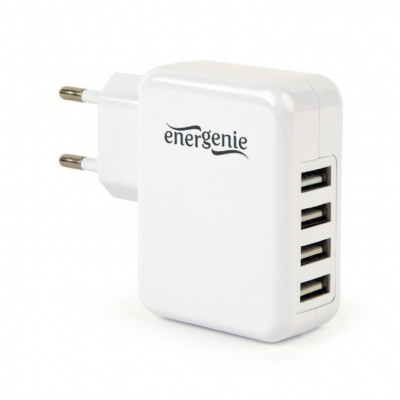 Gembird Universal USB charger, 3.1 A, White