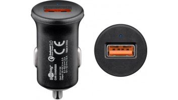 Goobay Quick Charge QC3.0 USB car fast charger USB 2.0 Female (Type A), Cigarette lighter Male