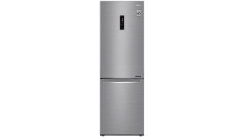 LG Refrigerator GBB71PZDMN Energy efficiency class E, Free standing, Combi, Height 186 cm, No Frost system, Fridge net capacity 234 L, Freezer net capacity 107 L, Display, 36 dB, Silver