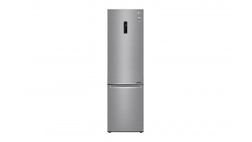LG Refrigerator GBB72PZDMN Energy efficiency class E, Free standing, Combi, Height 203 cm, No Frost system, Fridge net capacity 277 L, Freezer net capacity 107 L, Display, 36 dB, Silver