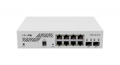MikroTik Cloud Router Switch CSS610-8G-2S+IN Web managed, Rackmountable, 1 Gbps (RJ-45) ports quantity 8, SFP+ ports quantity 2