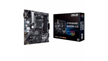 Asus PRIME B450M-A II Memory slots 4, Number of SATA connectors 6 x SATA III, max 128GB, Chipset AMD B, Processor family AMD, Micro ATX, DDR4, Processor socket AM4