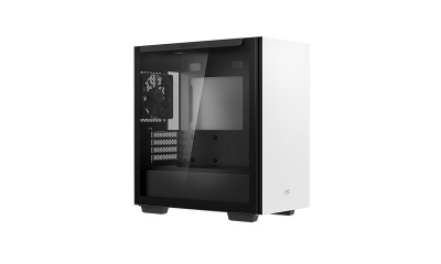 Deepcool MACUBE 110 WH White, mATX, 4, USB3.0x2; Audiox1, ABS+SPCC+Tempered Glass, 1×120mm DC fan
