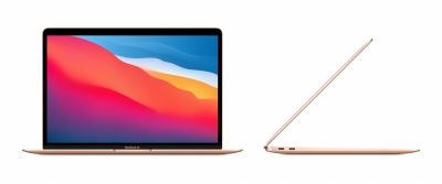 Apple MacBook Air Gold, 13.3 ", IPS, 2560 x 1600, Apple M1, 8 GB, SSD 256 GB, Apple M1 7-core GPU, Without ODD, macOS, 802.11ax, Bluetooth version 5.0, Keyboard language Swedish, Keyboard backlit, Warranty 12 month(s), Battery warranty 12 month(s), Retina