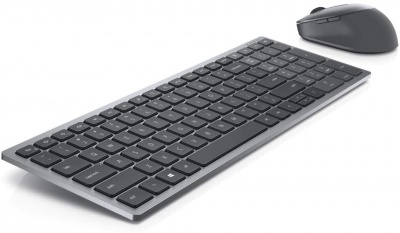 Dell KM7120W Keyboard and Mouse Set, Wireless, Batteries included, EN/LT, Titan Gray