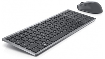 Dell KM7120W Keyboard and Mouse Set, Wireless, Batteries included, EN/LT, Titan Gray