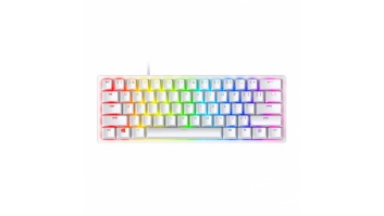 Razer Huntsman Mini 60%, Gaming keyboard, Opto-Mechanical, RGB LED light, NORD, White, Wired