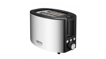 Camry Toaster CR 3215 Power 1000 W, Number of slots 2, Housing material Stainless steel, Black/Stainless steel