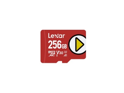 Lexar Play UHS-I MicroSDXC, 256 GB, Flash memory class 10, Red, 150 MB/s