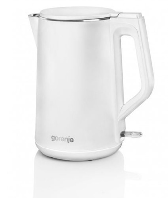 Gorenje Kettle K15DWW Electric, 2200 W, 1.5 L, Plastic + metal, 360° rotational base, White