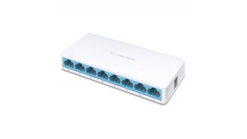 Mercusys Switch MS108 Unmanaged, Desktop, 10/100 Mbps (RJ-45) ports quantity 8, Power supply type External