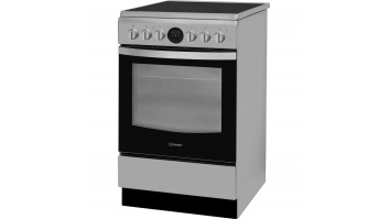 INDESIT Cooker IS5V8CHX/E Hob type Vitroceramic, Oven type Electric, Stainless steel, Width 50 cm, Grilling, Electronic, 57 L, Depth 60 cm