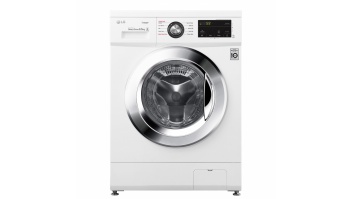 LG Washing machine F2J3WY5WE Energy efficiency class E, Front loading, Washing capacity 6.5 kg, 1200 RPM, Depth 44 cm, Width 60 cm, Display, LED, Steam function, Direct drive, White