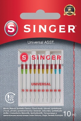 Singer Universal Needles ASST 10PK for Woven Fabrics