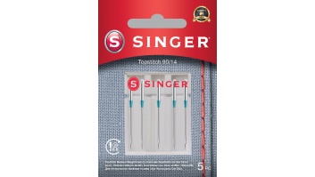 Singer Topstitch Needle 90/14 5PK Metalic Thread