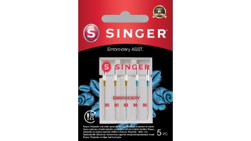 Singer Embroidery Needle ASST 5PK