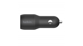 Belkin Dual USB-A Car Charger 24W + USB-A to Lightning Cable BOOST CHARGE Black