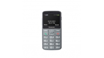 Panasonic KX-TU160 Easy Use Mobile Phone Grey, 2.4 ", TFT-LCD, 240 x 320, USB version USB-C, Built-in camera, Main camera 0.3 MP, 32 GB