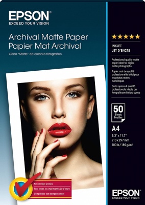 Epson Archival Matte Paper - A4 - 50 Sheets A4