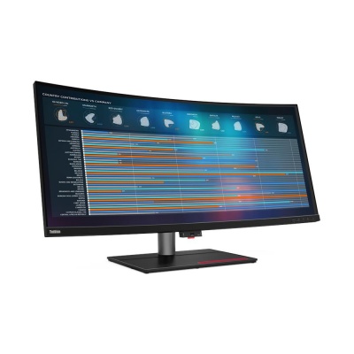 Lenovo ThinkVision P40w-20 39.7 ", IPS, WUHD, 21:9, 4 ms, 300 cd/m², Black, 75 Hz, 1x Thunderbolt 4 cable (40Gbps), DisplayPorts quantity 1x DP1.4, 5120 x 2160, 4x USB 3.2 Gen 1 Type-A, 1x USB-C 3.2 Gen 1, HDMI ports quantity 1x HDMI2.0