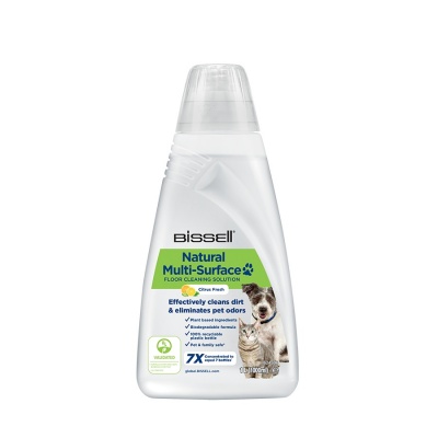 Bissell Natural Multi-Surface Pet Floor Cleaning Solution for  Bissell CrossWave, SpinWave, SpinWave Robot & HydroWave machines, 1000 ml