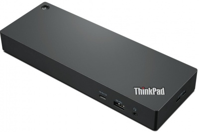 Lenovo Thunderbolt 4 Dock Workstation Dock (Max displays: 4/Max resolution: 8K/30Hz and 4K/60Hz/Supports: 1x8K/30HZ and 4x4K/60Hz/1xEthernet LAN (RJ-45)/2xDP 1.4/1xHDMI 2.1/4xUSB 3.1 (1 always-on)/1xThunderbolt 4 downstream/2xUSB-C/1x3.5mm combo jack/Blue