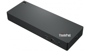 Lenovo Thunderbolt 4 Dock Workstation Dock (Max displays: 4/Max resolution: 8K/30Hz and 4K/60Hz/Supports: 1x8K/30HZ and 4x4K/60Hz/1xEthernet LAN (RJ-45)/2xDP 1.4/1xHDMI 2.1/4xUSB 3.1 (1 always-on)/1xThunderbolt 4 downstream/2xUSB-C/1x3.5mm combo jack/Blue